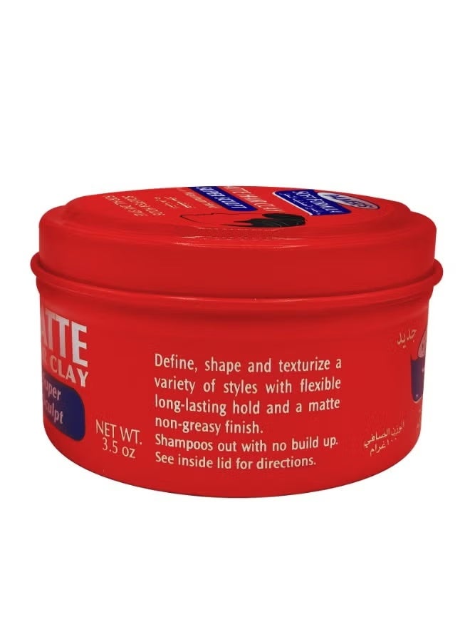 PALMER'S Soft Formula Matte Hair Clay Super Sculpt With Maximum Hold 100g - Image 4